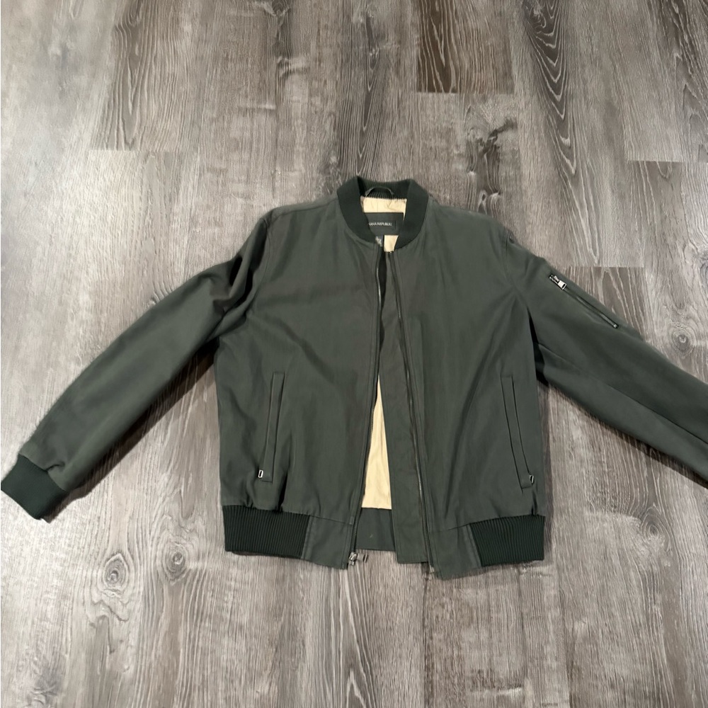 Banana Republic Dark Green Bomber Jacket